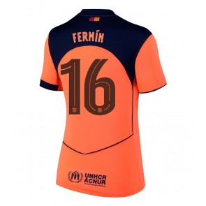 Barcelona Fermin Lopez #16 Tredjetrøje Dame 2025-26 Kortærmet